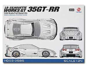 ホビーデザイン HOBBY DESIGN 1/24 LB-シルエットワークス GT 35GT-RR フルディティールキット レジン エッチングパーツ 模型 (hd03-0585)