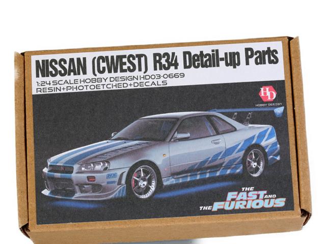 ホビーデザイン HOBBY DESIGN 1/24 トランスキット Cウエスト 日産 スカイライン GT-R R34 タミヤ対応 HD03-0669 (hd030669)