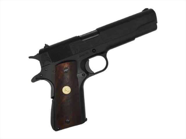 CAW MULE モデルガン タニオコバ GM-7.5 M1911A1 ミリタリー ブラック WW2 太平洋記念モデル 発火式 モデルガン 4571261543477_1