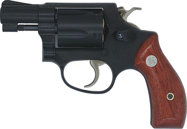 タナカ S＆W レディスミス M36 Ver.2 HW ガスガン 2インチ ラウンドバット 木製グリップ付