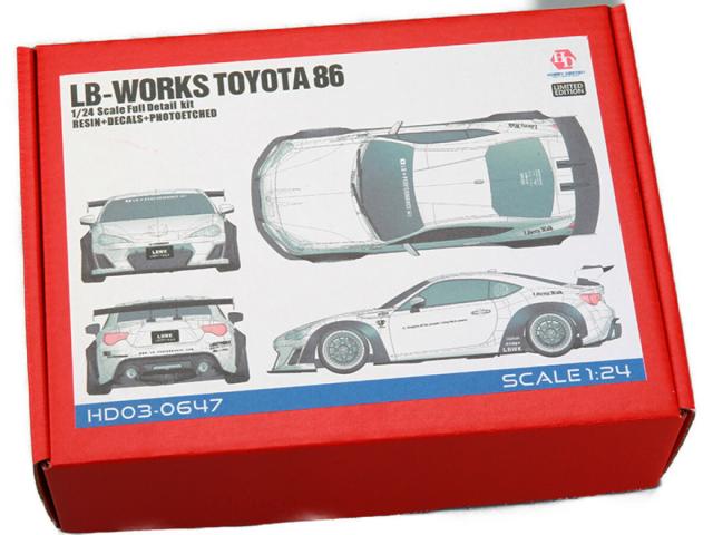 ホビーデザイン HOBBY DESIGN 1/24 レジンキット LB Works トヨタ 86　HD03-0647 (4580628907357)