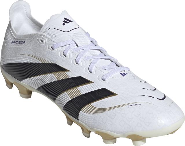 adidas （アディダス） サッカー スパイク プレデター LEAGUE HG/AG / 土・人工芝用 / Predator League HG/AG 【ホワイト/ブラック/ゴールド】 JI1138 スパイク固定 サッカースパイク メンズ 男性用 ホワイト 白 黒 金 25Q3 {SK}