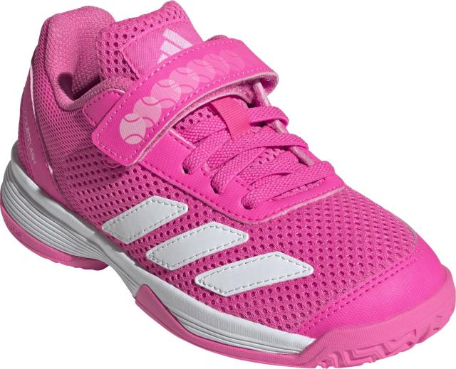 adidas （アディダス） テニス シューズ コートフラッシュ フックアンドループ テニスシューズ キッズ 【ピンク/ホワイト/ピンク】 JR4428 オールコートＪ テニスシューズ ガールズ・ジュニア・キッズ 子供用 ピンク 桃 白 桃 26Q1 {SK}