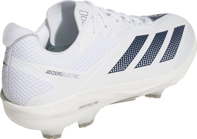 adidas （アディダス） 野球＆ソフトボール スパイク アディゼロ エレクトリック 2.0 TPUクリート 【ホワイト/ネイビー/ホワイト】 JI1486 スパイク金具埋め込み ベースボールスパイク メンズ 男性用 アディダスジャパン ホワイト 白 紺 白 26Q1 {SK}
