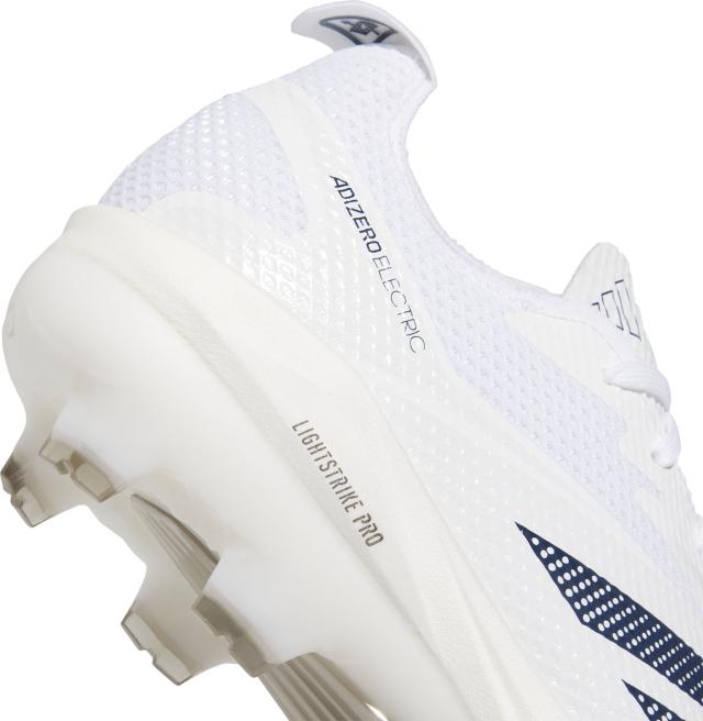 adidas （アディダス） 野球＆ソフトボール スパイク アディゼロ エレクトリック 2.0 TPUクリート 【ホワイト/ネイビー/ホワイト】 JI1486 スパイク金具埋め込み ベースボールスパイク メンズ 男性用 アディダスジャパン ホワイト 白 紺 白 26Q1 {SK}