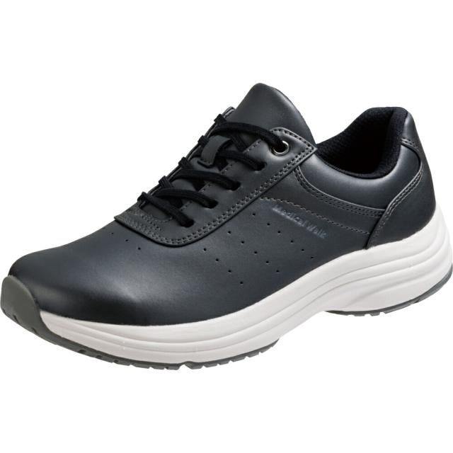 asahi shoes(アサヒシューズ) ファスナー付きスニーカー アサヒメディカルウォーク  KV78572AA 【ブラックメタリック】  レディース 女性用 黒 {SK}