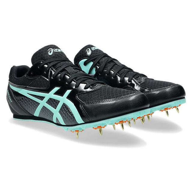 asics（アシックス） ランニング・陸上競技 シューズ スニーカー EFFORT 13 【ブラック/イルミネートミント】 1093A167.004 陸上 滑りにくい メンズ 男性用 クロ 黒 25 {SK}