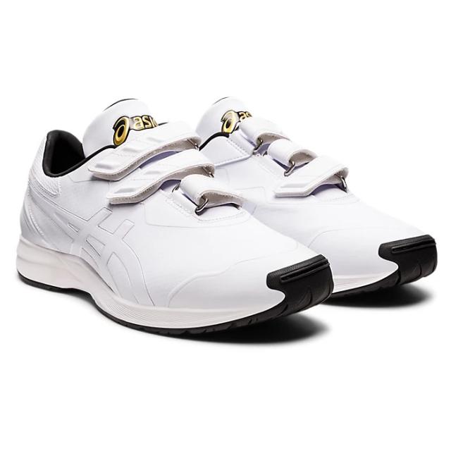 asics（アシックス） ベースボール シューズ スニーカー GOLDSTAGE TRAINER　ゴールドステージ トレーナー 【ホワイト/ホワイト】 1121A061.100 ベースボール 滑りにくい メンズ 男性用 シロ 白 25 {SK}