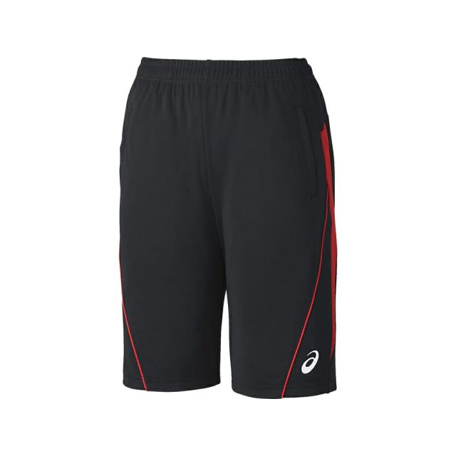 asics (アシックス) トレーニング・ランニング ウィンドブレーカー・ウィンドウェア ドライトレーニングハーフパンツ(リサイクルソザイ) 部活 練習 試合 【ブラック/レッド】 黒 2031D816 メンズ・レディース 男性用・女性用 {SK}