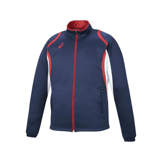 asics (アシックス) トレーニング・ランニング ウィンドブレーカー・ウィンドウェア ドライデコトレーニングジャケット(リサイクルソサイ) 部活 練習 試合 【ピーコート】 紺 2031D912 メンズ・レディース 男性用・女性用 {SK}