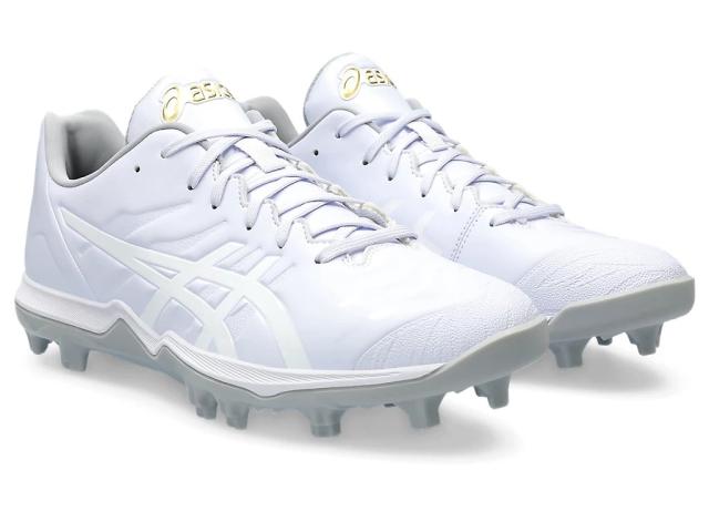 新品ASICS GOLDSTAGE FANGスパイクシューズホワイト asics （アシックス） 野球、ソフト シューズ GOLDSTAGE FANG