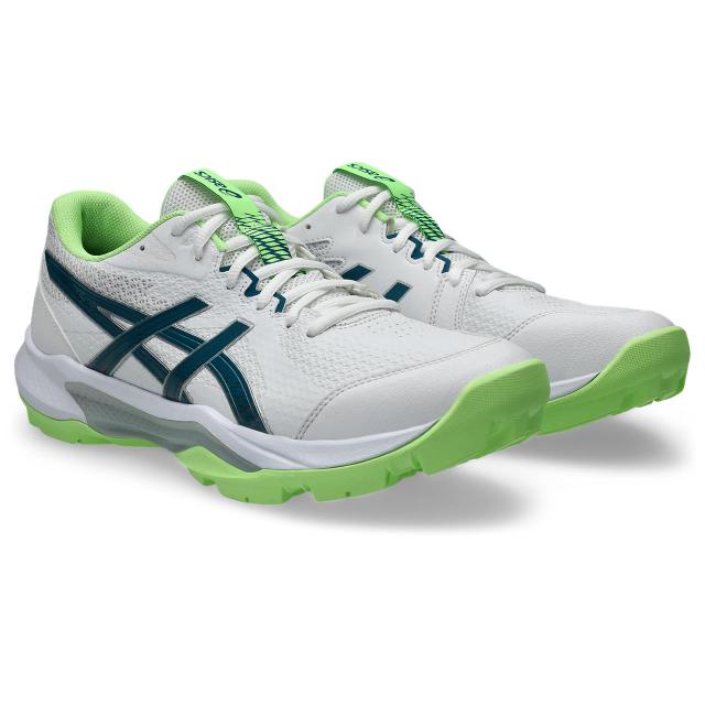 asics （アシックス） ハンドボール シューズ・靴 GEL-PEAKE 3 【ホワイト/グリーン】 1113A057 ハンドボールシューズ スニーカー メンズ・レディース 男性用・女性用 ホワイト 白 緑 26SS {SK} 8,378円