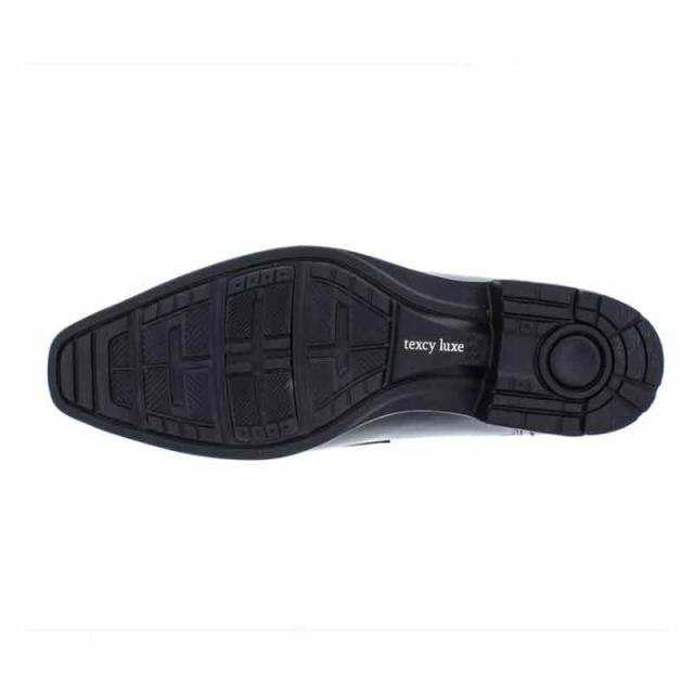 asics商事（アシックス商事） ビジネスシューズ ローファー texcy luxe（テクシーリュクス） TU-7026 008 【ブラック】 メンズ 男性用 紳士靴 ビジネス スワール スリッポン スクエア フォーマル クッション性 軽量 消臭 抗菌 シューズ 黒 {SK}_1