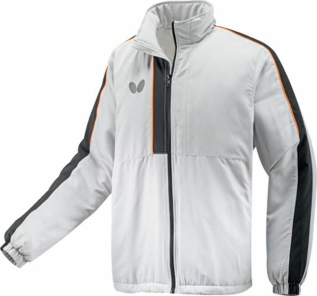 Butterfly（バタフライ) 卓球 ウインドウェア・ウィンドブレーカー ブライト・ウォームジャケット ウォームアップウェア 部活 試合 練習 トレニーング ウエア メンズ・レディース 男性用・女性用 46160 【ライトグレー】 灰 {SK}