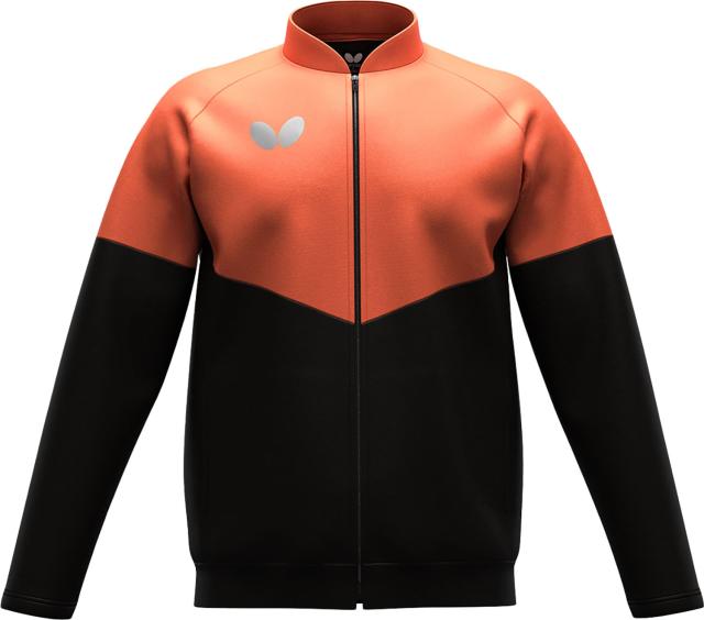Butterfly （バタフライ） 卓球 トレーニングウェア ウィルバー・TRジャケット 【サーモン】 47250 012 ＷＵＰフハクジャケット トレーニングジャケット メンズ・レディース 男性用・女性用 橙 2025 {NP}
