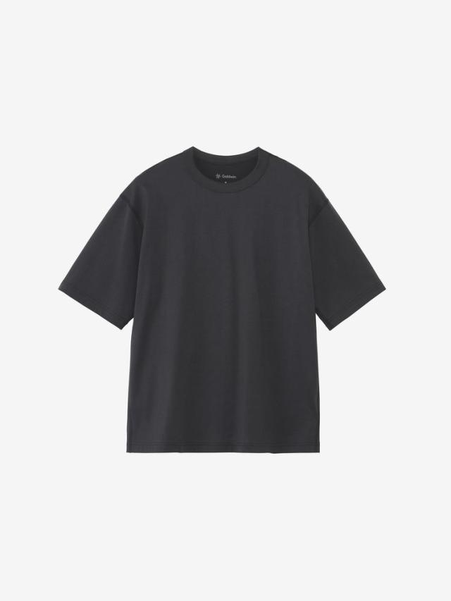 C3fit （シースリーフィット） ボディーケア Tシャツ リオプティマムプレーティングジャージオーバーサイズドティーシャツ（C3fit／ユニセックス） 【インクブラック】 GC45100 IK メンズ・レディース 男性用・女性用 ゴールドウイン インクブラック 黒 {NP}