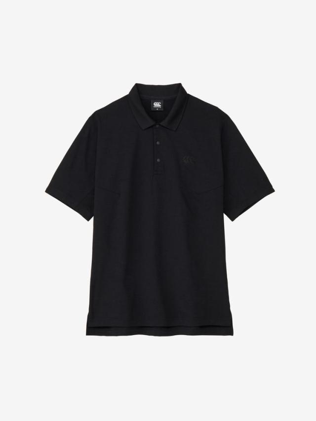 CANTERBURY （カンタベリー） ラグビー シャツ／ポロシャツ ショートスリーブ メディアポロ（ユニセックス） 【ブラック】 RG325584 19 メンズ・レディース 男性用・女性用 ゴールドウイン ブラック 黒 {NP}