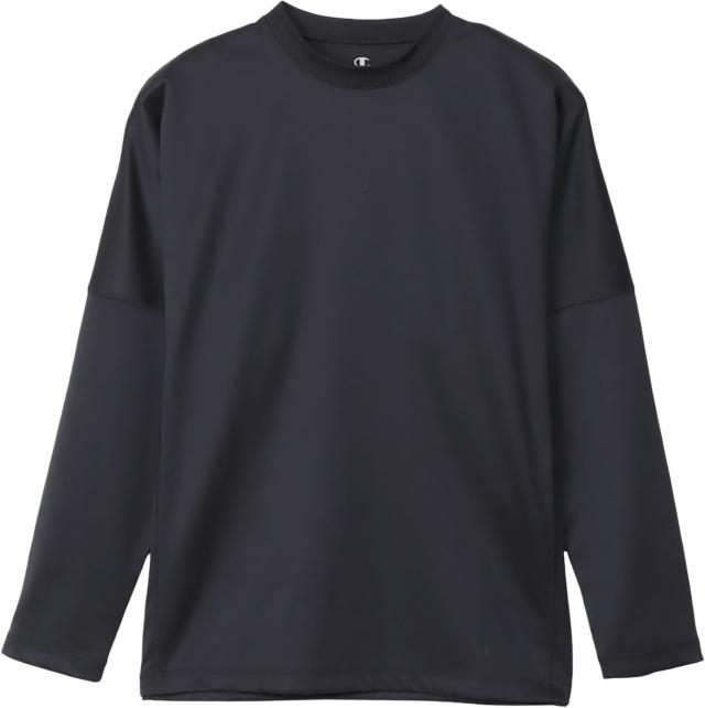 Champion （チャンピオン） マルチスポーツ Ｔシャツ LONG SLEEVE T-SHIRT 【ブラック】 C3-CS490 090 ロングＴシャツメンズ ロングスリーブ メンズ 男性用 ヘインズブランズジャパン ブラック 黒 25FW {NP}