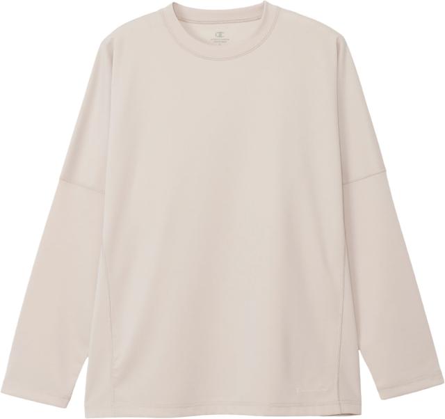 Champion （チャンピオン） マルチスポーツ Ｔシャツ LONG SLEEVE T-SHIRT 【ベージュ】 C3-CS490 782 ロングＴシャツメンズ ロングスリーブ メンズ 男性用 ヘインズブランズジャパン ベージュ 肌 25FW {NP}