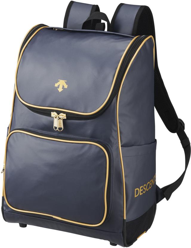 DESCENTE （デサント） 野球＆ソフトボール バッグ バックパック 【ネイビー×ゴールド】 DB4FBP00U NVGD バックパック バックパック ユニセックス 男性用・女性用 ネイビー 紺 20SS {SK}