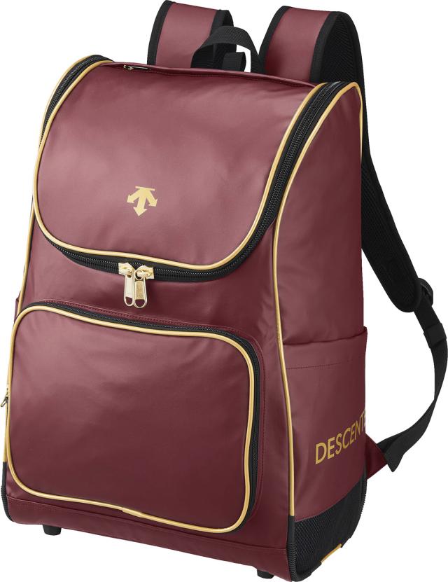DESCENTE （デサント） 野球＆ソフトボール バッグ バックパック 【エンジ×ゴールド】 DB4FBP00U WRGD バックパック バックパック ユニセックス 男性用・女性用 ワインレッド 赤 20SS {SK}