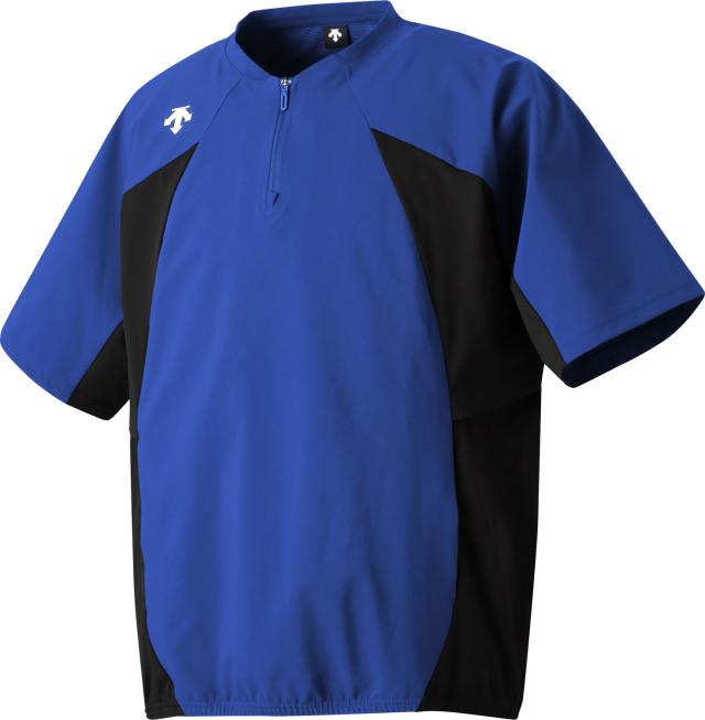 DESCENTE （デサント） 野球＆ソフトボール ユニホーム AERO STREAM D-TECH 半袖ストレッチジャケット 【ブルー】 DB5SJK31M BL00 ユニフォームパンツ・メンズ ジャケット メンズ 男性用 ブルー 青 25SS {SK}