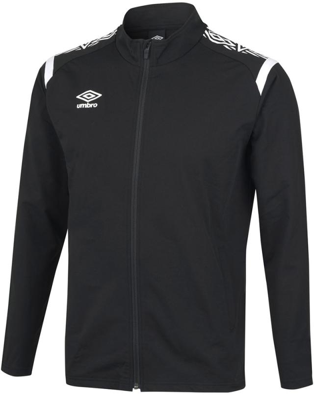 umbro （アンブロ） サッカー トレーニングウェア ウォームアップジャケット 【ブラック×ホワイト】 UAS2350 BKWH ＷＵＰニットジャケット ジャケット ブラック 黒 23SS {NP}