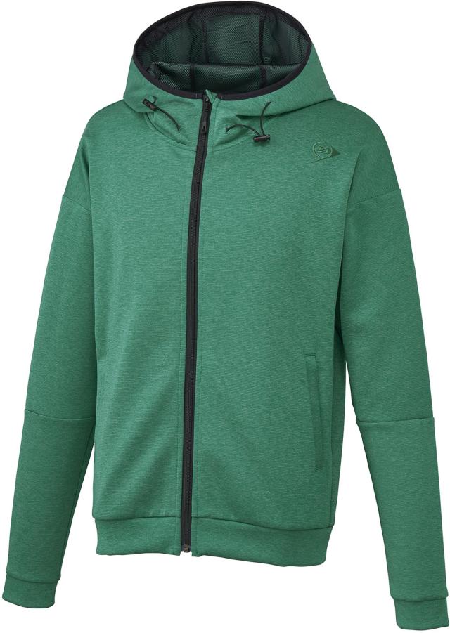 DUNLOP （ダンロップ） テニス スウェット・トレーナ HOODED SWEAT SHIRT 【杢グリーン】 DAN-3500 296 スウェットパーカー スウェットシャツ メンズ・レディース 男性用・女性用 グリーン 緑 20SS {NP}