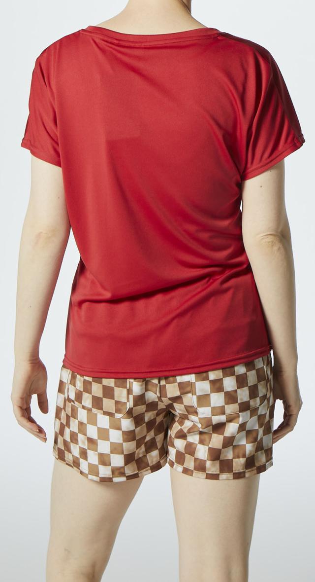 DUNLOP （ダンロップ） テニス ゲームシャツ・パンツ GAME SHIRT 【レッド】 DAP-1421W 160 ゲームシャツ ウィメンズ ゲームシャツ レディース 女性用 レッド 赤 24SS {SK}_5