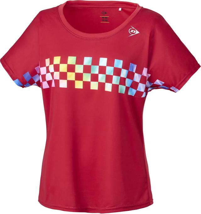 DUNLOP （ダンロップ） テニス ゲームシャツ・パンツ GAME SHIRT 【レッド】 DAP-1421W 160 ゲームシャツ ウィメンズ ゲームシャツ レディース 女性用 レッド 赤 24SS {SK}