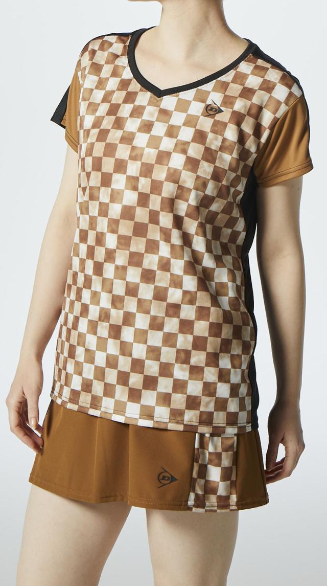 DUNLOP （ダンロップ） テニス ゲームシャツ・パンツ GAME SHIRT 【ブラウン】 DAP-1422W 659 ゲームシャツ ウィメンズ ゲームシャツ レディース 女性用 ブラウン 茶 24SS {SK}_6