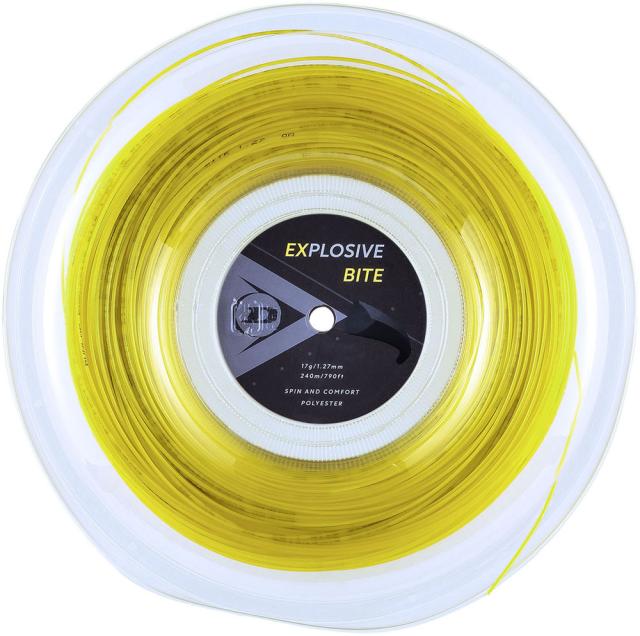 DUNLOP （ダンロップ） テニス ガット・ラバー テニス ストリング ポリエステル系 モノフィラメント エクスプロッシブ・バイト 240m 【イエロー】 DST12011 300 硬式ガット メンズ・レディース 男性用・女性用 黄 20SS {NP}