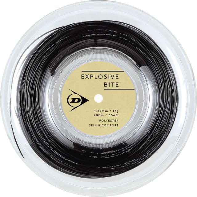 DUNLOP （ダンロップ） テニス ガット・ラバー EXPLOSIVE BITE ロール 【ブラック】 DSTA12011 079 硬式ガット ガット メンズ・レディース 男性用・女性用 ダンロップスポーツマーケティング ブラック 黒 25FW {NP}