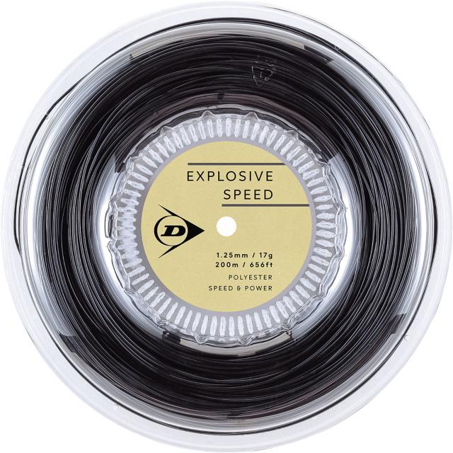 DUNLOP （ダンロップ） テニス ガット・ラバー EXPLOSIVE SPEED ロール 【ブラック】 DSTA12021 079 硬式ガット ガット メンズ・レディース 男性用・女性用 ダンロップスポーツマーケティング ブラック 黒 25FW {NP}