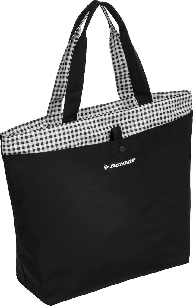 DUNLOP （ダンロップ） テニス バッグ レディス トートバックDTC-2460 【ブラックブラック】 DTC2460 840 トートバッグ バッグ レディース 女性用 ブラック 黒 黒 24SS {SK}