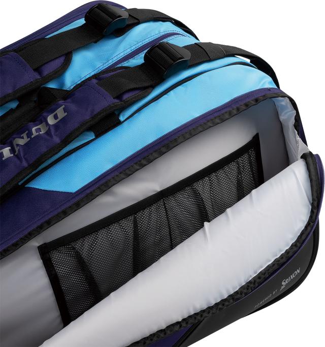 DUNLOP （ダンロップ） テニス バッグ ラケットバッグ(テニスラケット12本収納可) 【パープル/ブルー】 DTC-2680 176 ラケットバッグ ラケットバッグ メンズ・レディース 男性用・女性用 ダンロップスポーツマーケティング パープル 紫 青 25FW {SK}_5
