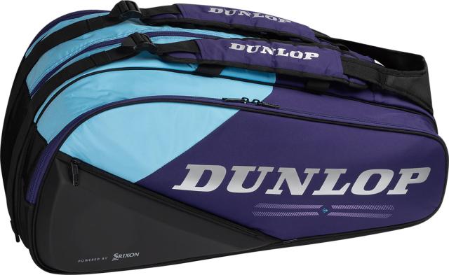 DUNLOP （ダンロップ） テニス バッグ ラケットバッグ(テニスラケット12本収納可) 【パープル/ブルー】 DTC-2680 176 ラケットバッグ ラケットバッグ メンズ・レディース 男性用・女性用 ダンロップスポーツマーケティング パープル 紫 青 25FW {SK}
