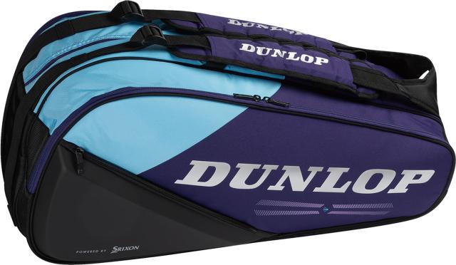 DUNLOP （ダンロップ） テニス バッグ ラケットバッグ(テニスラケット8本収納可) 【パープル/ブルー】 DTC-2681 176 ラケットバッグ ラケットバッグ メンズ・レディース 男性用・女性用 ダンロップスポーツマーケティング パープル 紫 青 25FW {SK}