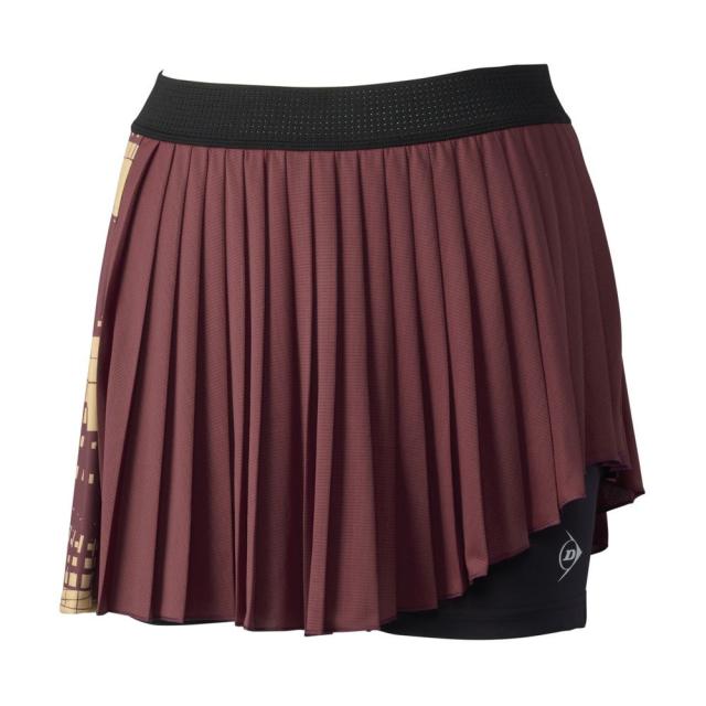 DUNLOP （ダンロップ） テニス スコート WOMEN’S 25春夏 SKIRT（ジュニア対応モデル）DAK-2582W 【マロンブラウン】 DAK-2682W 658 スカート スカート レディース 女性用 ダンロップスポーツマーケティング ブラウン 茶 26SS {NP}