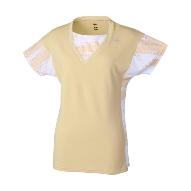 DUNLOP （ダンロップ） テニス ゲームシャツ・パンツ UNISEX 26春夏 GAME SHIRT DAP-1603 【ライトベージュ】 DAP-1620W 228 ゲームシャツ ショートスリーブ レディース 女性用 ダンロップスポーツマーケティング ベージュ 肌 26SS {NP}