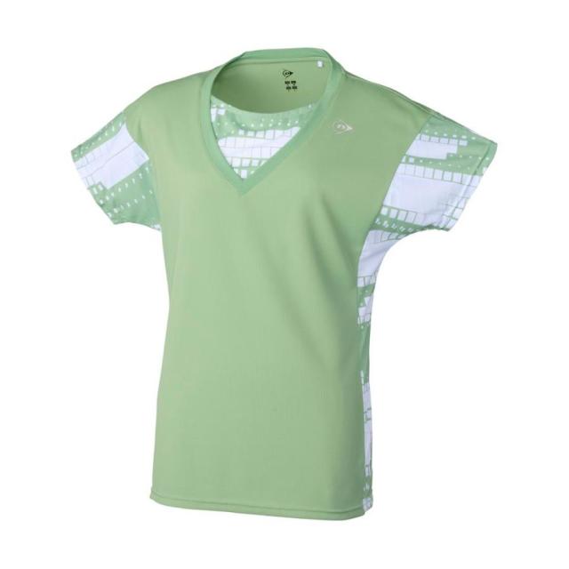 DUNLOP （ダンロップ） テニス ゲームシャツ・パンツ UNISEX 26春夏 GAME SHIRT DAP-1603 【リーフグリーン】 DAP-1620W 403 ゲームシャツ ショートスリーブ レディース 女性用 ダンロップスポーツマーケティング グリーン 緑 26SS {NP}