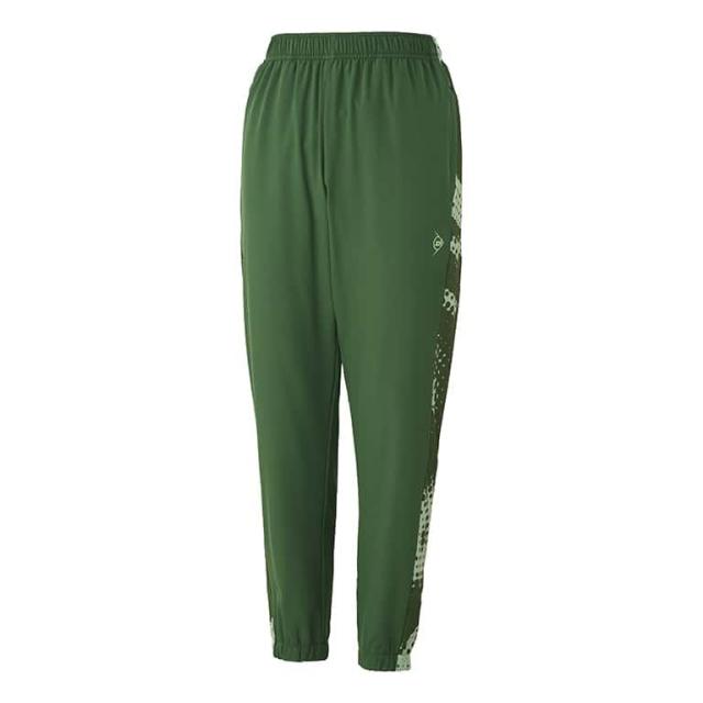 DUNLOP （ダンロップ） テニス ウインドウェア UNISEX 24秋冬 WIND PANTS DAW-4490 【ダークオリーブ】 DAW-4492W 331 パンツ ロングパンツ レディース 女性用 ダンロップスポーツマーケティング グリーン 緑 26SS {SK}