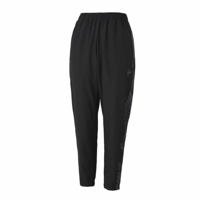 DUNLOP （ダンロップ） テニス ウインドウェア UNISEX 24秋冬 WIND PANTS DAW-4490 【ブラック】 DAW-4492W 900 パンツ ロングパンツ レディース 女性用 ダンロップスポーツマーケティング ブラック 黒 26SS {SK}