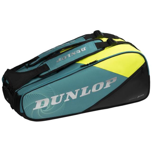 DUNLOP （ダンロップ） テニス バッグ ラケットバッグ DTC-2581（テニスラケット8本収納可） 【ティールブラック】 DTC-2581 976 ラケットバッグ ラケットバッグ メンズ・レディース 男性用・女性用 ダンロップスポーツマーケティング グリーン 緑 黒 26SS {SK}