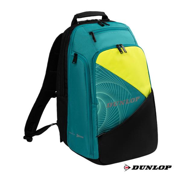 DUNLOP （ダンロップ） テニス バッグ バックパック DTC-2582（テニスラケット2本収納可） 【ティールブラック】 DTC-2582 976 バックパック バックパック メンズ・レディース 男性用・女性用 ダンロップスポーツマーケティング グリーン 緑 黒 26SS {SK}