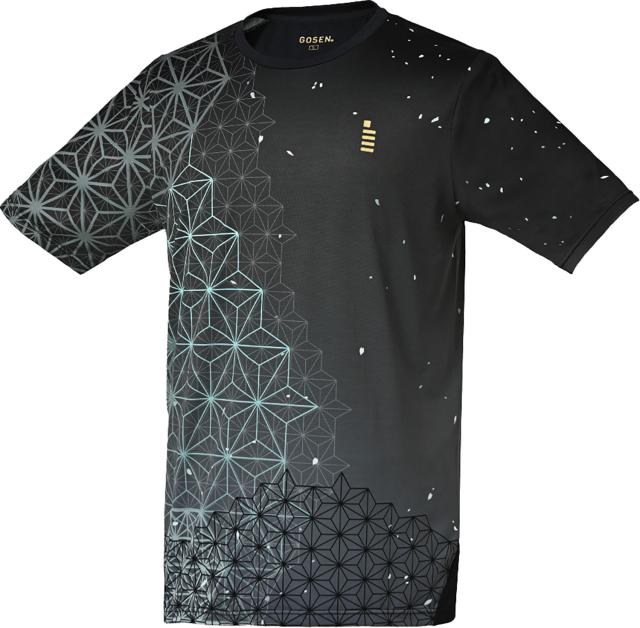 GOSEN （ゴーセン） テニス ゲームシャツ・パンツ ゲームシャツ 【ブラック】 T2500 39 ゲームシャツ ゲームシャツ ユニセックス 男性用・女性用 ブラック 黒 25SS {NP}