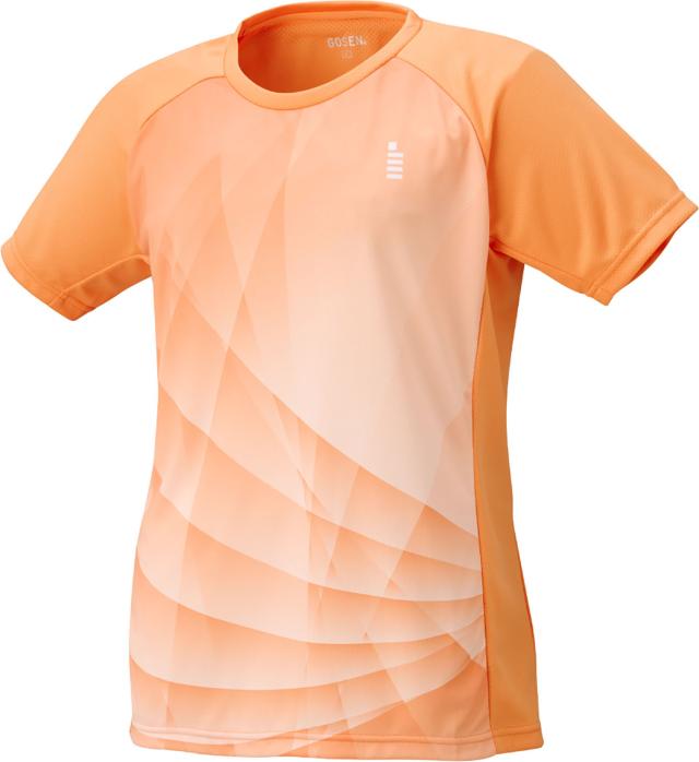 GOSEN （ゴーセン） テニス ゲームシャツ・パンツ レディース ゲームシャツ 【オレンジ】 T2551 21 ゲームシャツウィメンズ ゲームシャツ レディース 女性用 ゴーセン オレンジ 橙 25FW {NP}