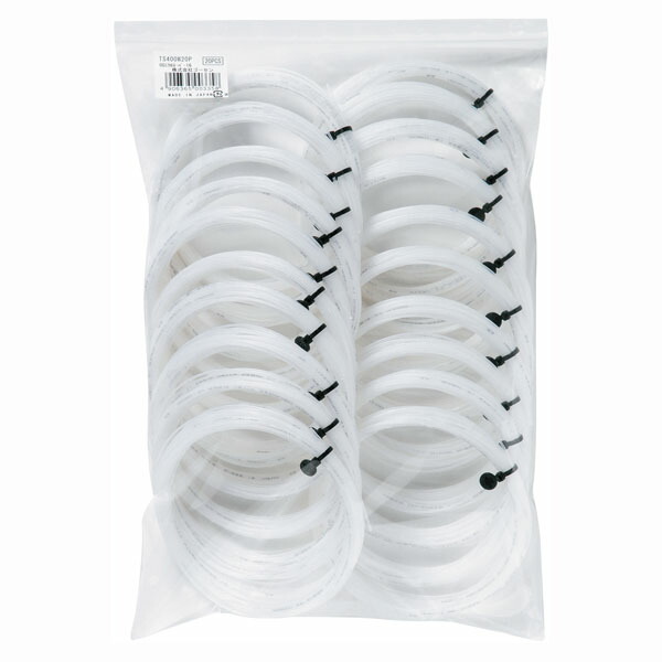 GOSEN（ゴーセン） テニス ガット・ラバー オージー・シープ ミクロスーパー15L（20張入） 硬式テニス用ガット 【ホワイト】 メンズ・レディース 男性用・女性用 TS402W20P {NP}