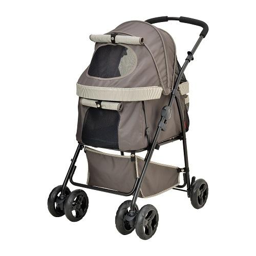 ジェックス（株）ＣＡ事業部 わんわんカート多頭用ＤＸｐｌｕｓ ストライプグリーン  犬 用品 バスケット（キャリー等） 4972547926579 {SK} 17,032円