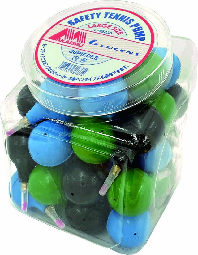 【お得なセット販売あり】 LUCENT （ルーセント） テニス グッズその他 セーフテイ テニスポンプ 大 【ブラック×ブルー×グリーン】 L86030 グッズその他 空気調整用ポンプ メンズ・レディース 男性用・女性用 黒 青 緑 9999 {SK}